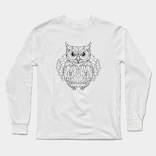 Owl Bird Animal Freedom World Wildlife Wonder Vector Graphic Long Sleeve T-Shirt